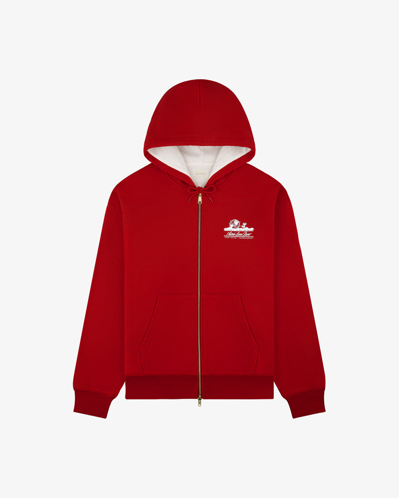 Unisphere Waffle Lined Full-Zip Hoodie