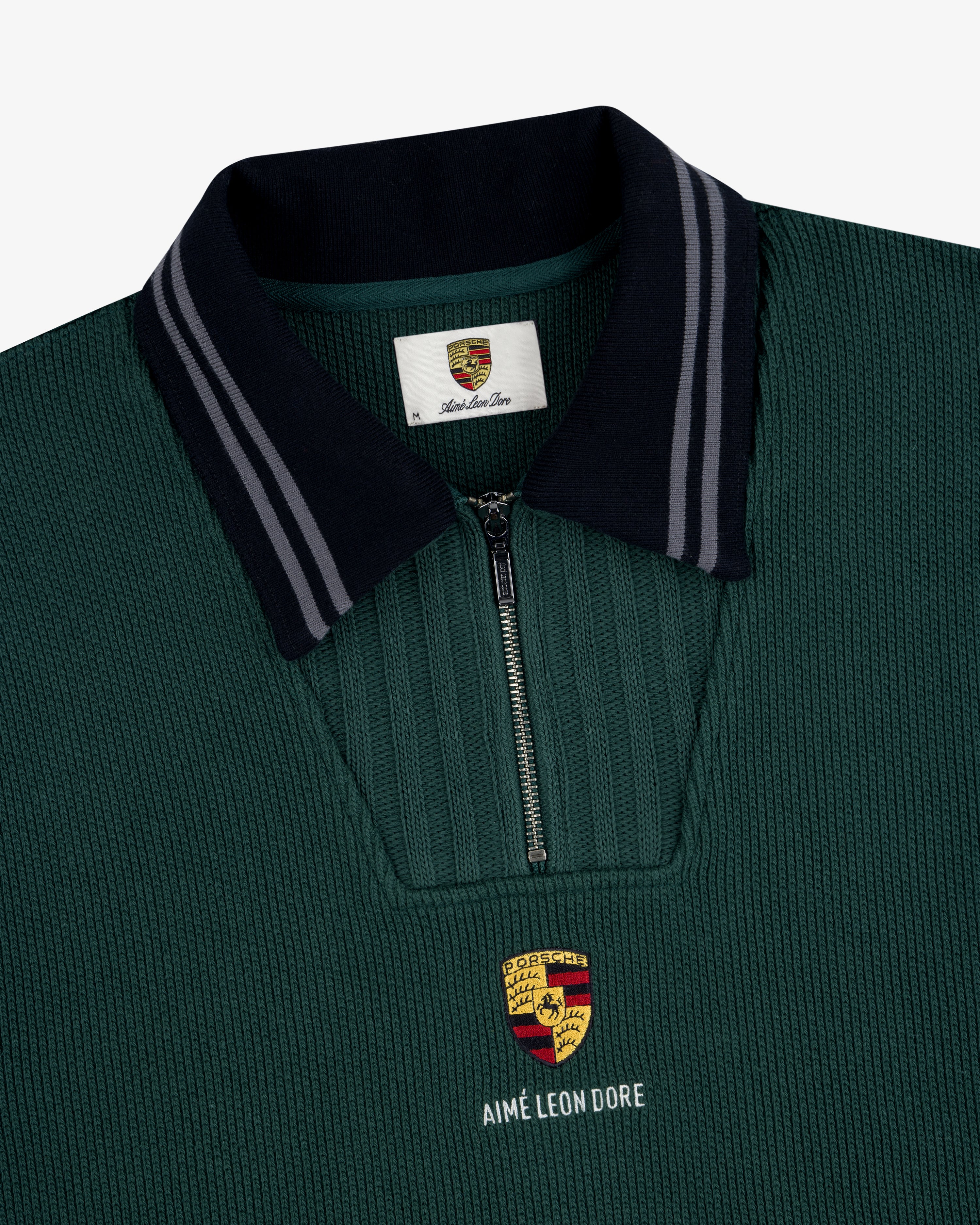 ALD / Porsche Jacquard Collar Quarter Zip Pullover