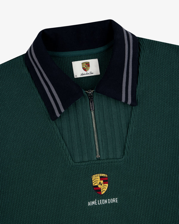ALD / Porsche Jacquard Collar Quarter Zip Pullover