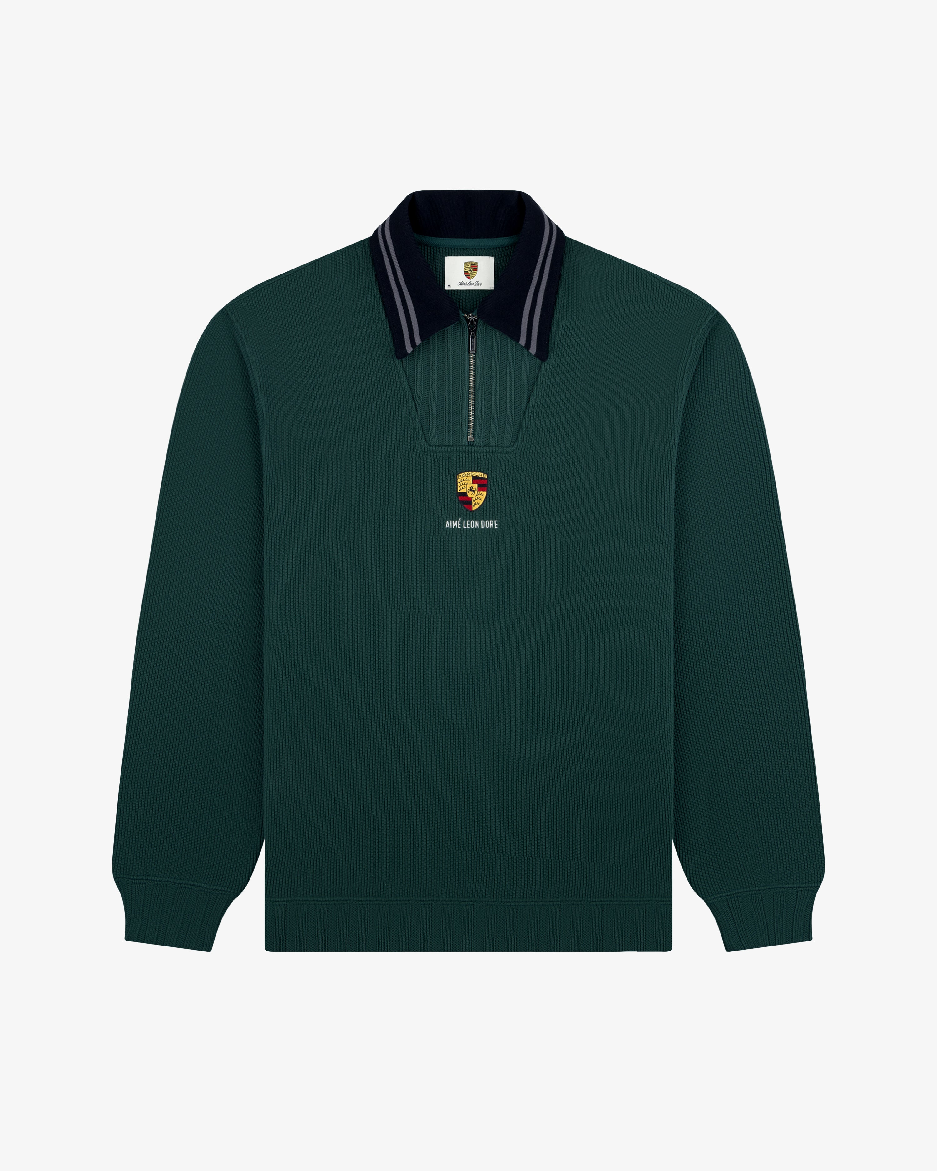 ALD / Porsche Jacquard Collar Quarter Zip Pullover