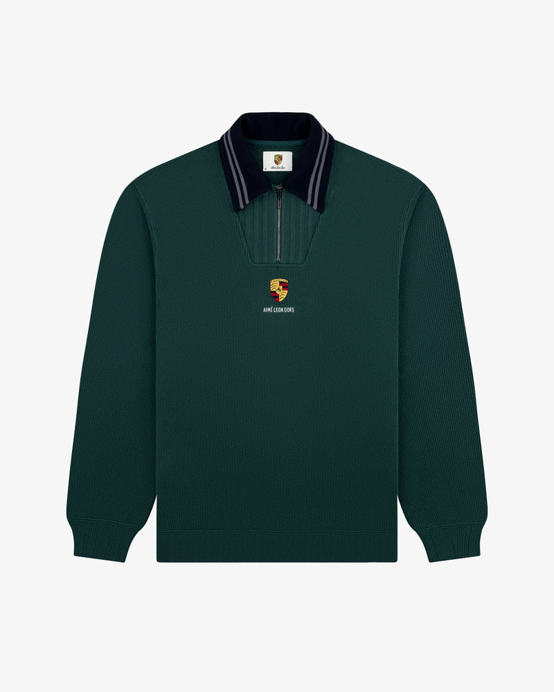 ALD / Porsche Jacquard Collar Quarter Zip Pullover