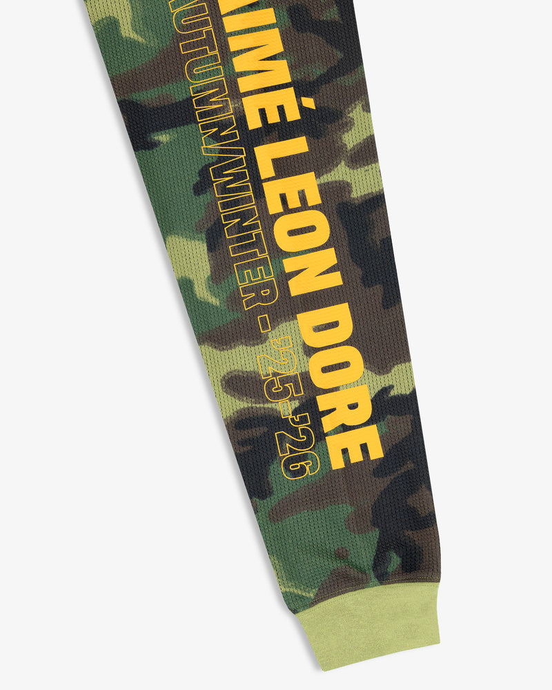 Printed Mesh Moto Tee