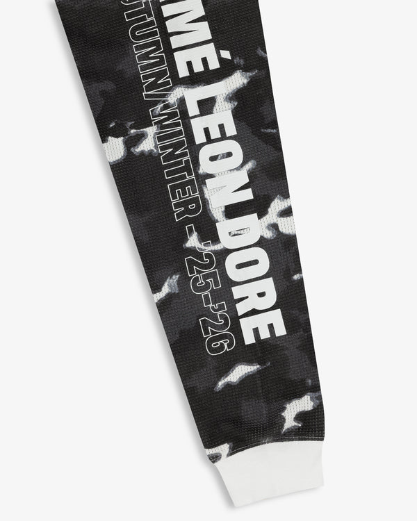 Printed Mesh Moto Tee