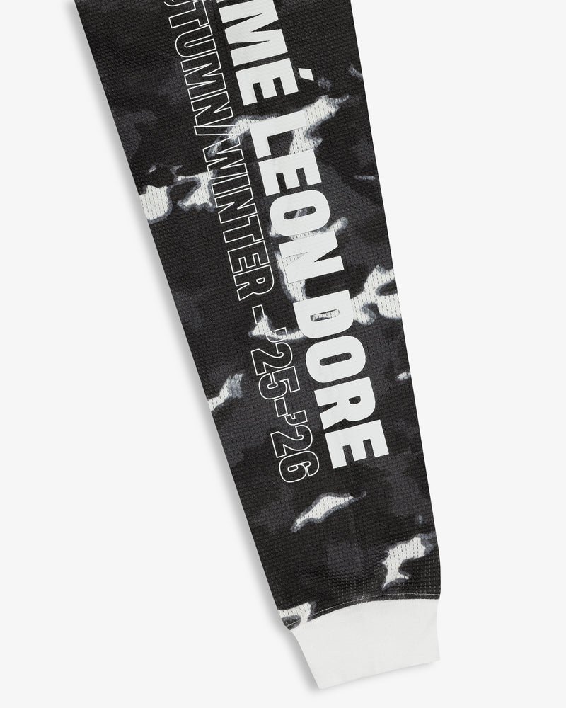 Printed Mesh Moto Tee