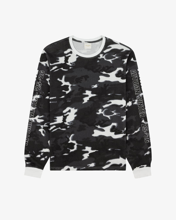 Printed Mesh Moto Tee