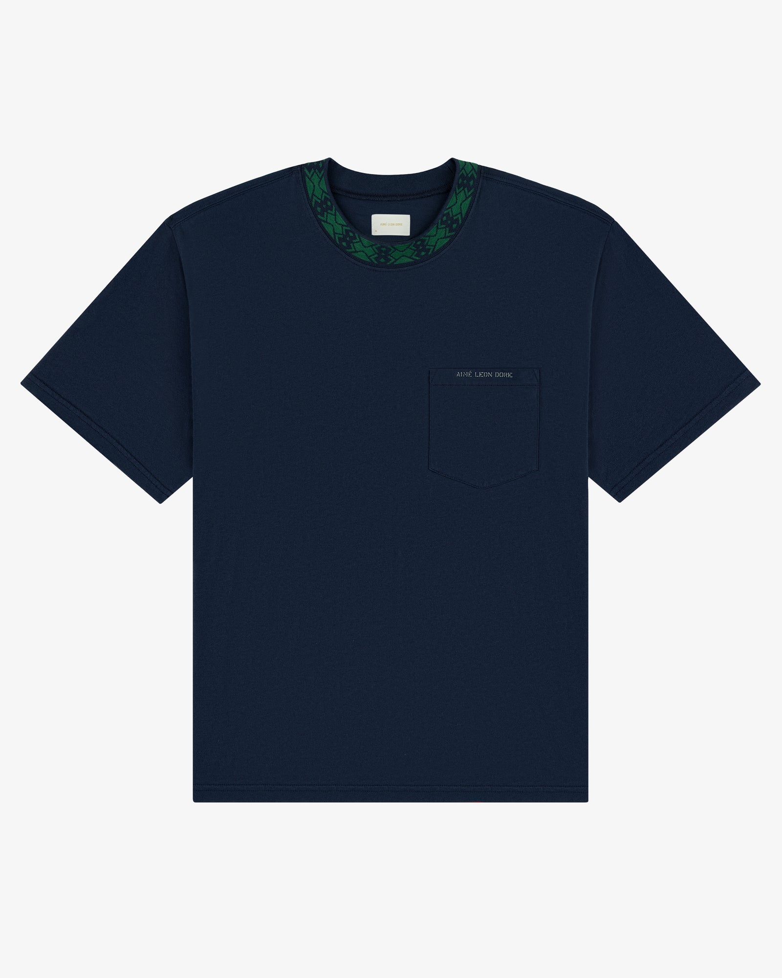 Jacquard Collar Pocket Tee