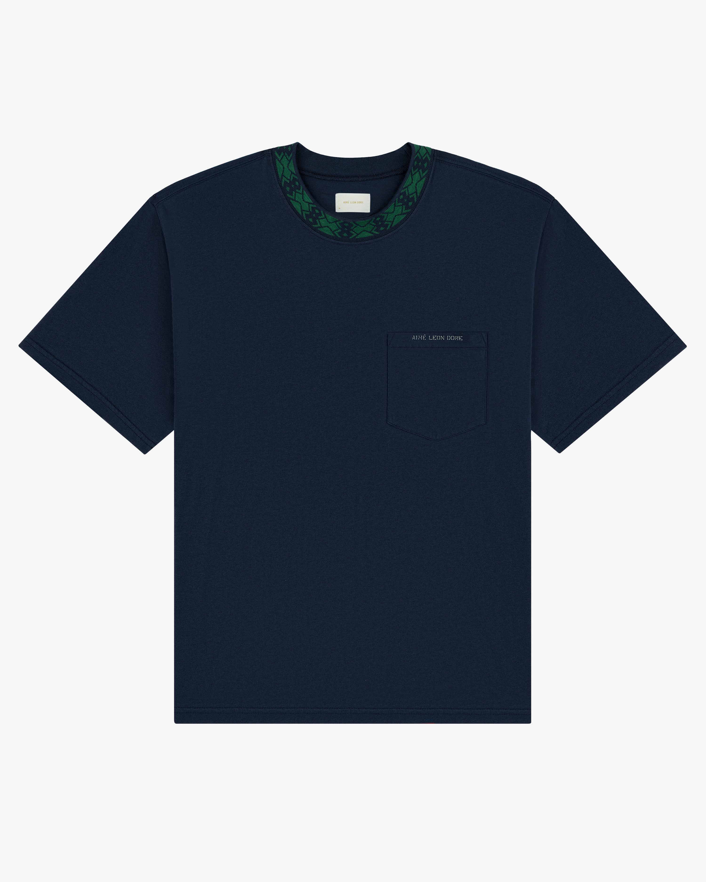 Jacquard Collar Pocket Tee