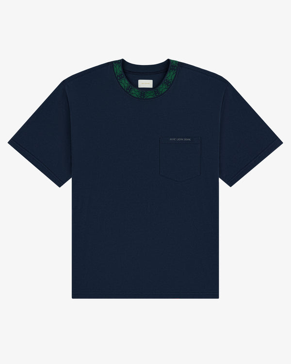 Jacquard Collar Pocket Tee