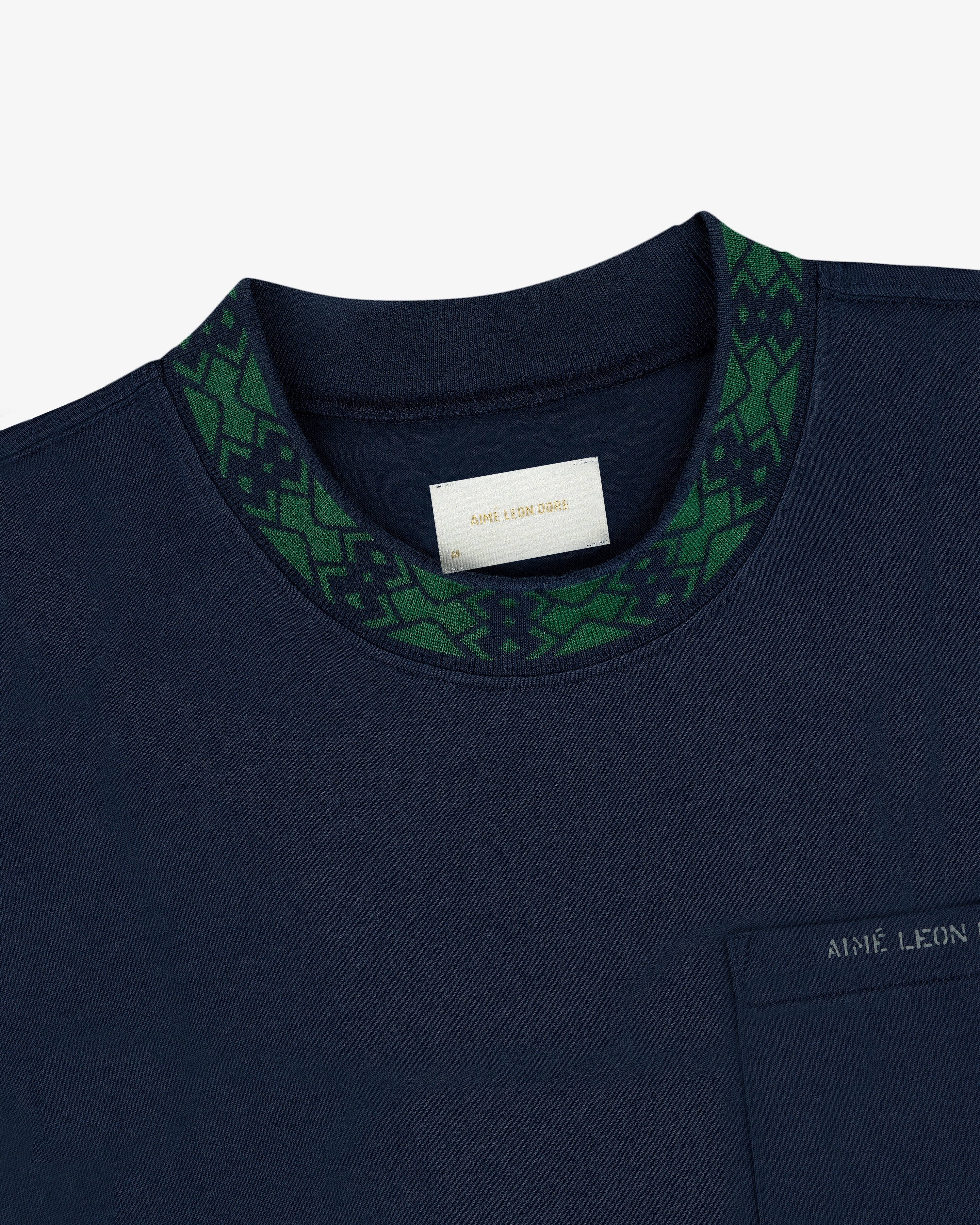 Jacquard Collar Pocket Tee