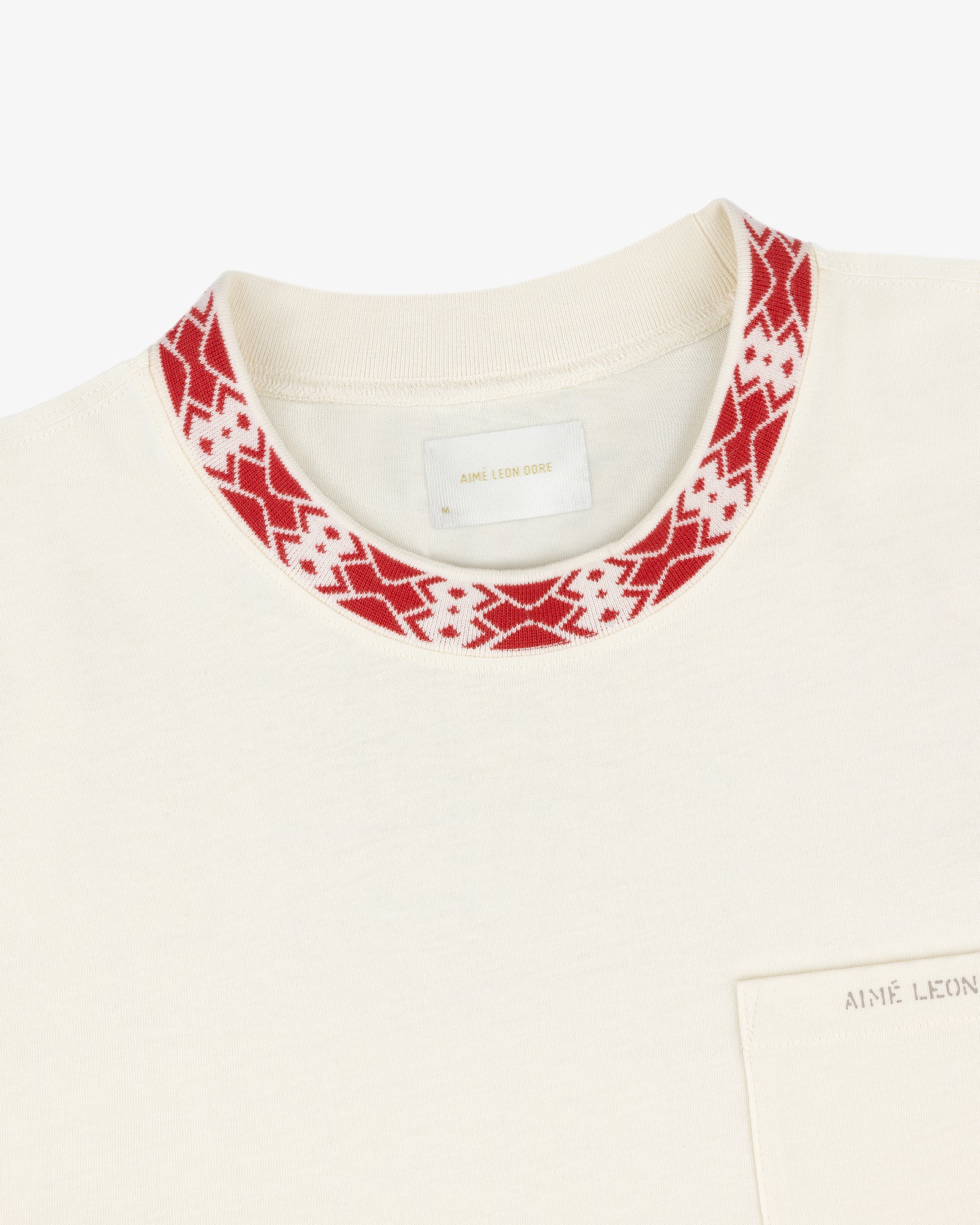 Jacquard Collar Pocket Tee