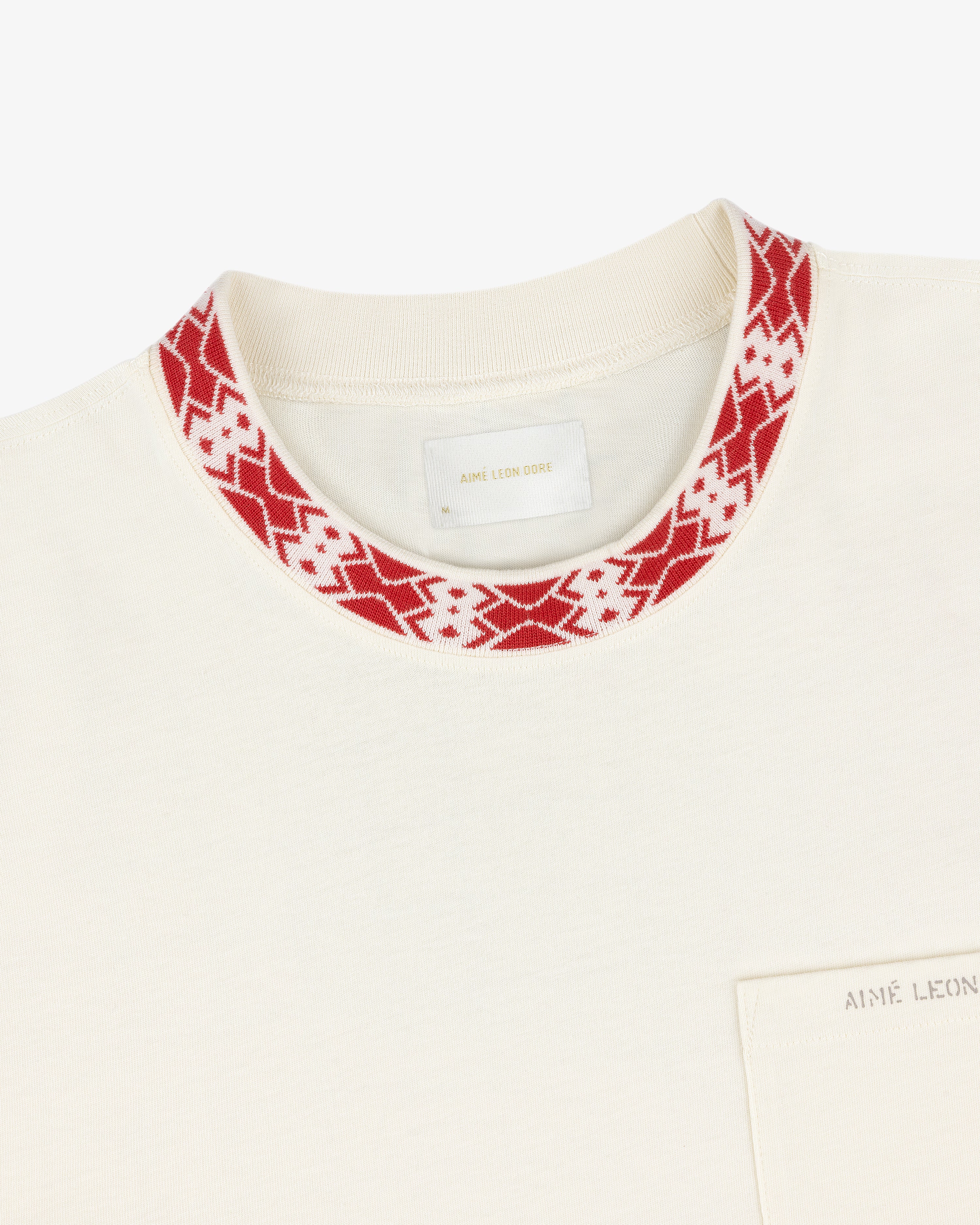 Jacquard Collar Pocket Tee