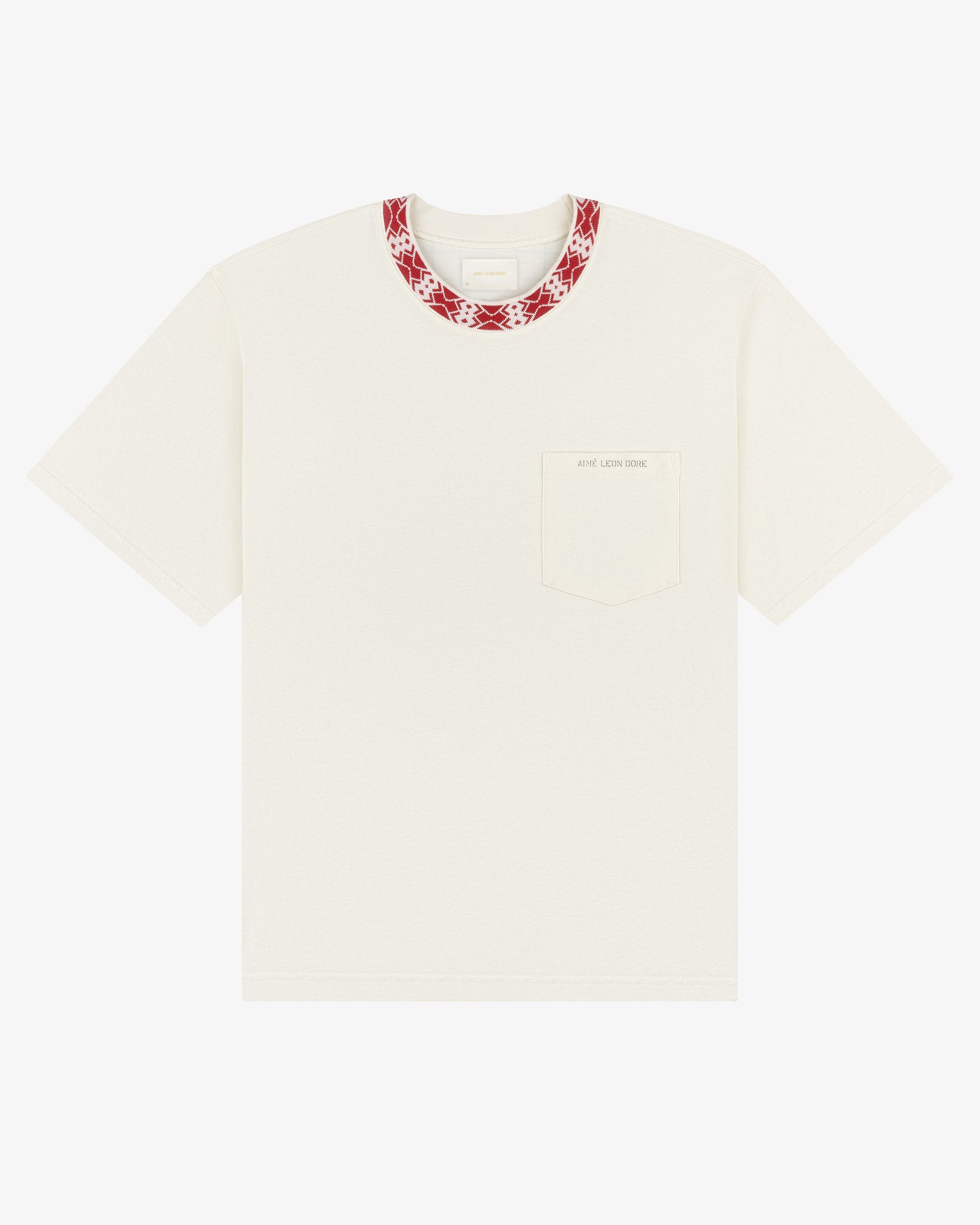 Jacquard Collar Pocket Tee