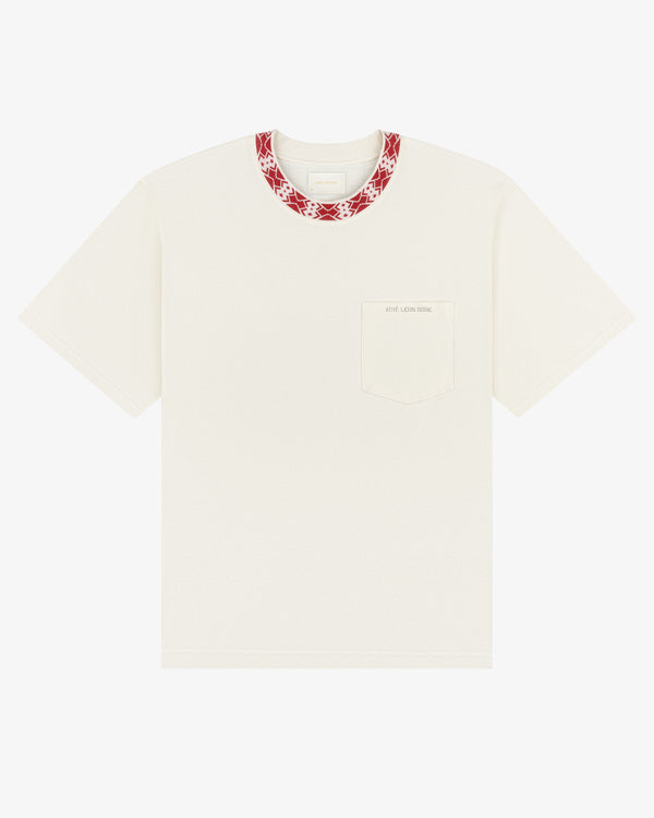 Jacquard Collar Pocket Tee