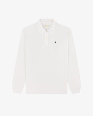 Long-Sleeve Crest   Piqué Polo