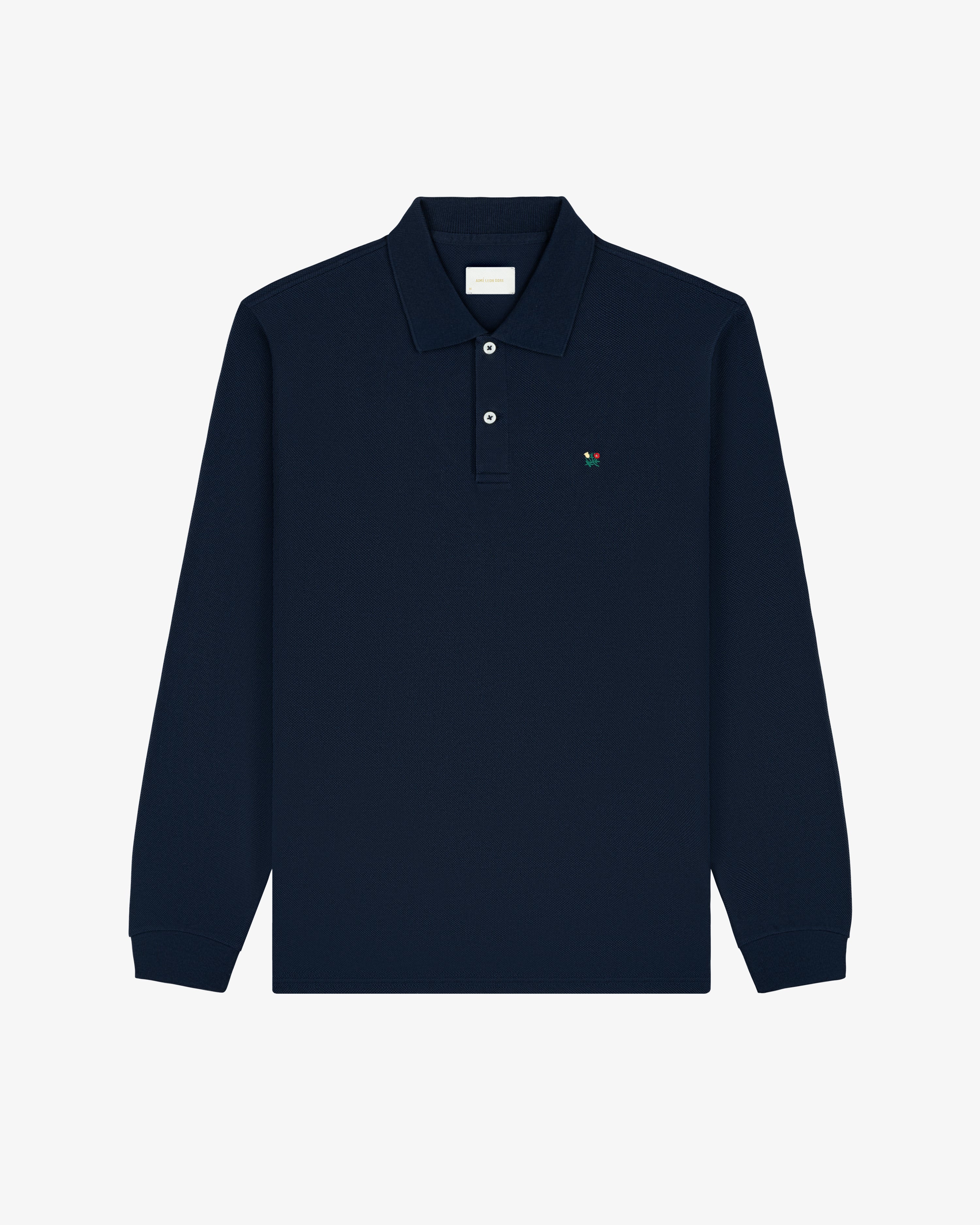 Long-Sleeve Crest   Piqué Polo