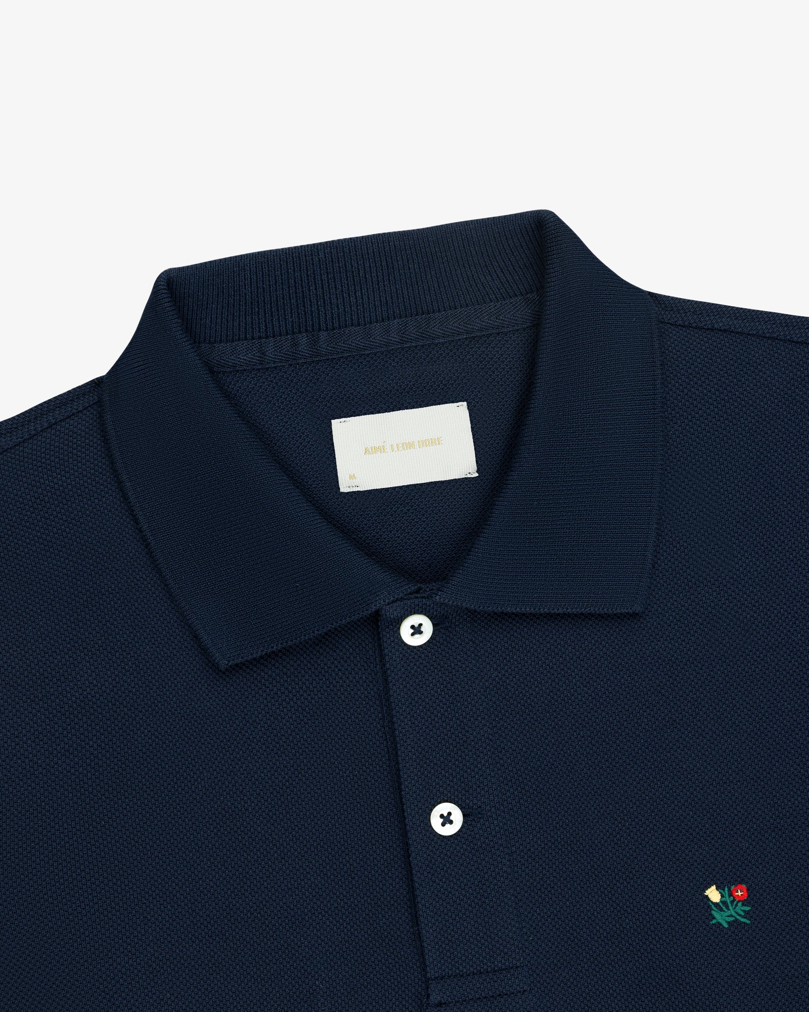 Long-Sleeve Crest   Piqué Polo