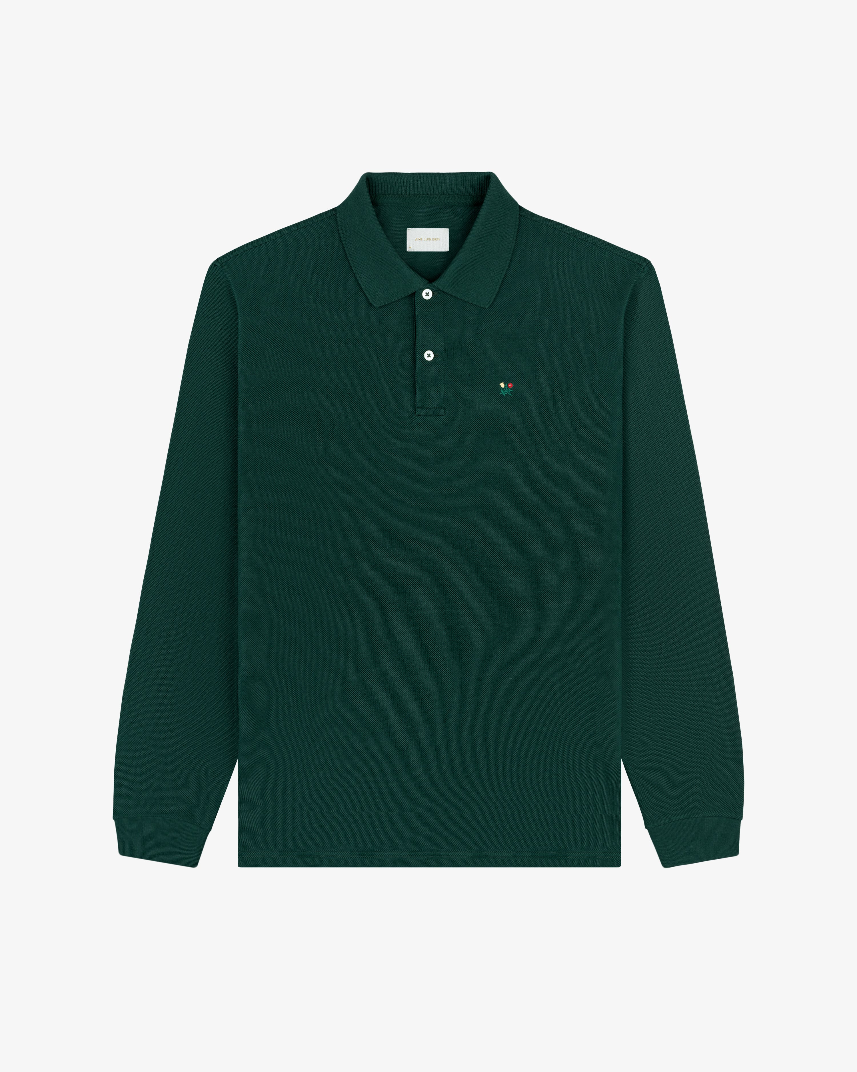Aimo Duty Long Sleeve Green Polo