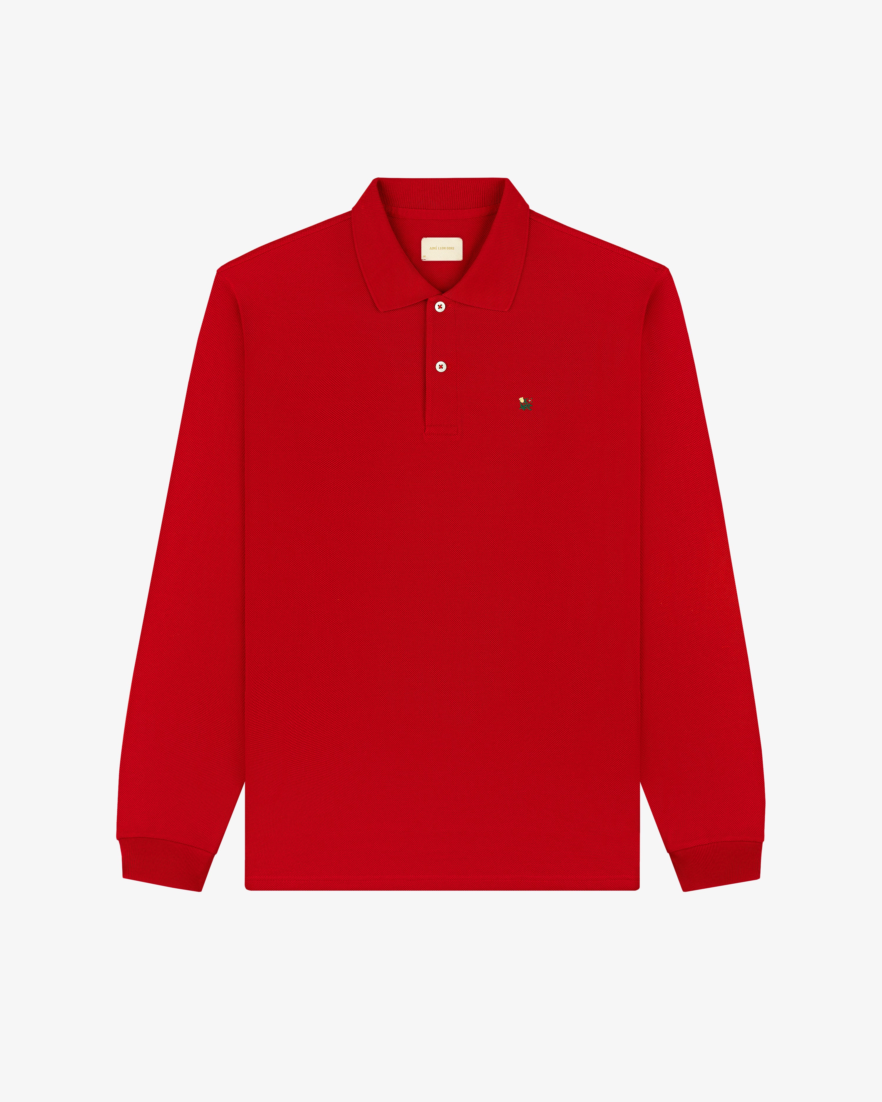 Long-Sleeve Crest   Piqué Polo