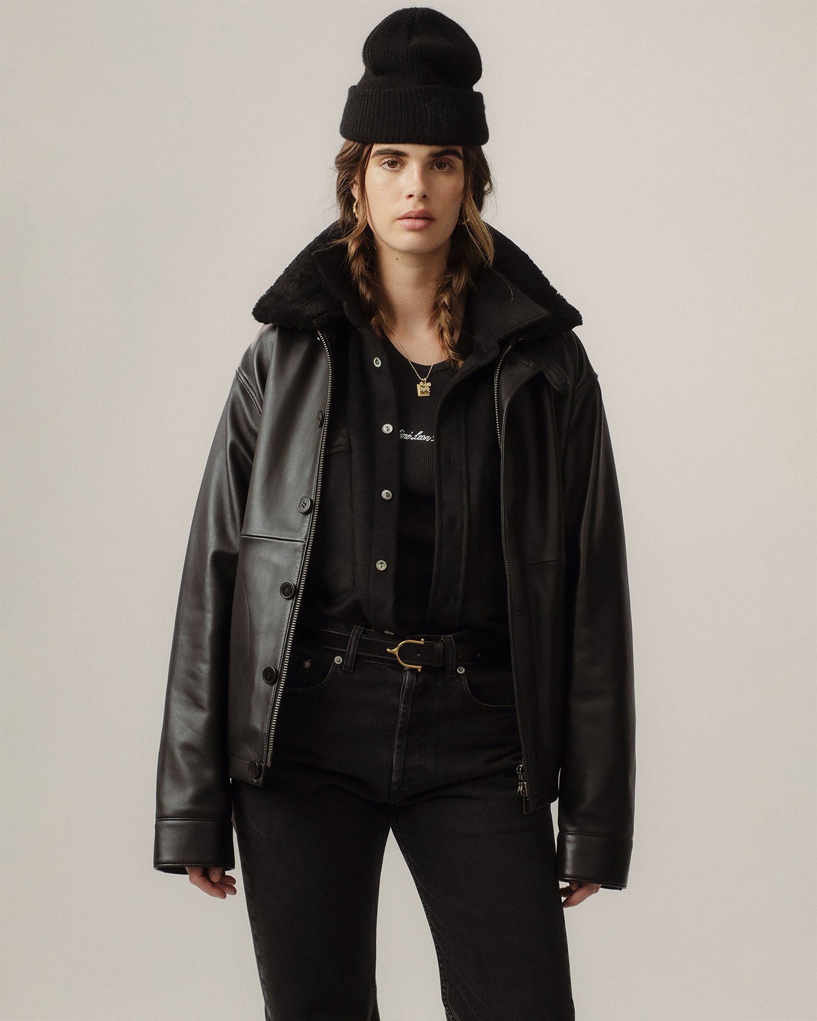 Leather N-1 Deck Jacket – Aimé Leon Dore