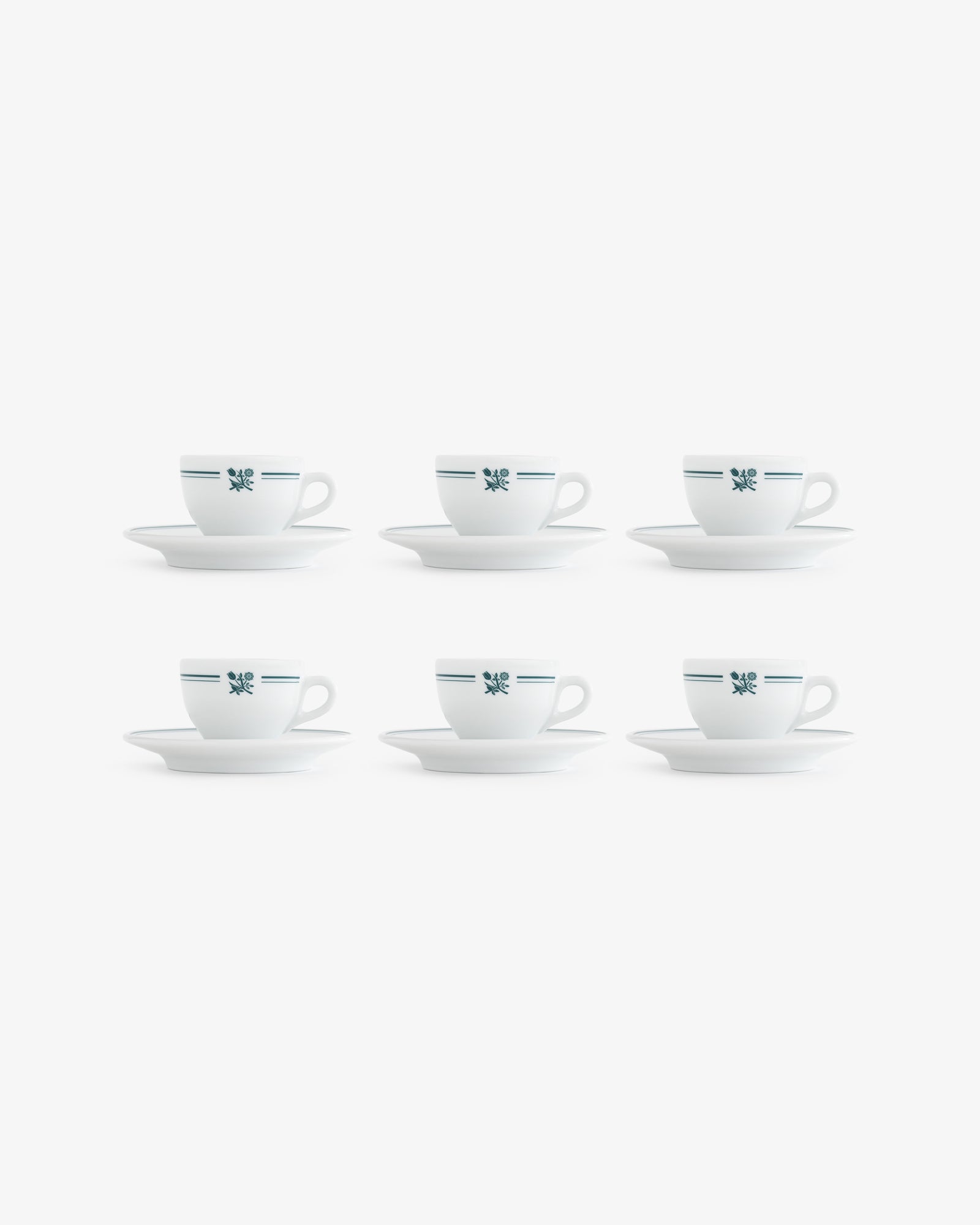 Café Leon Dore Espresso Cup & Saucer (Set of 6)