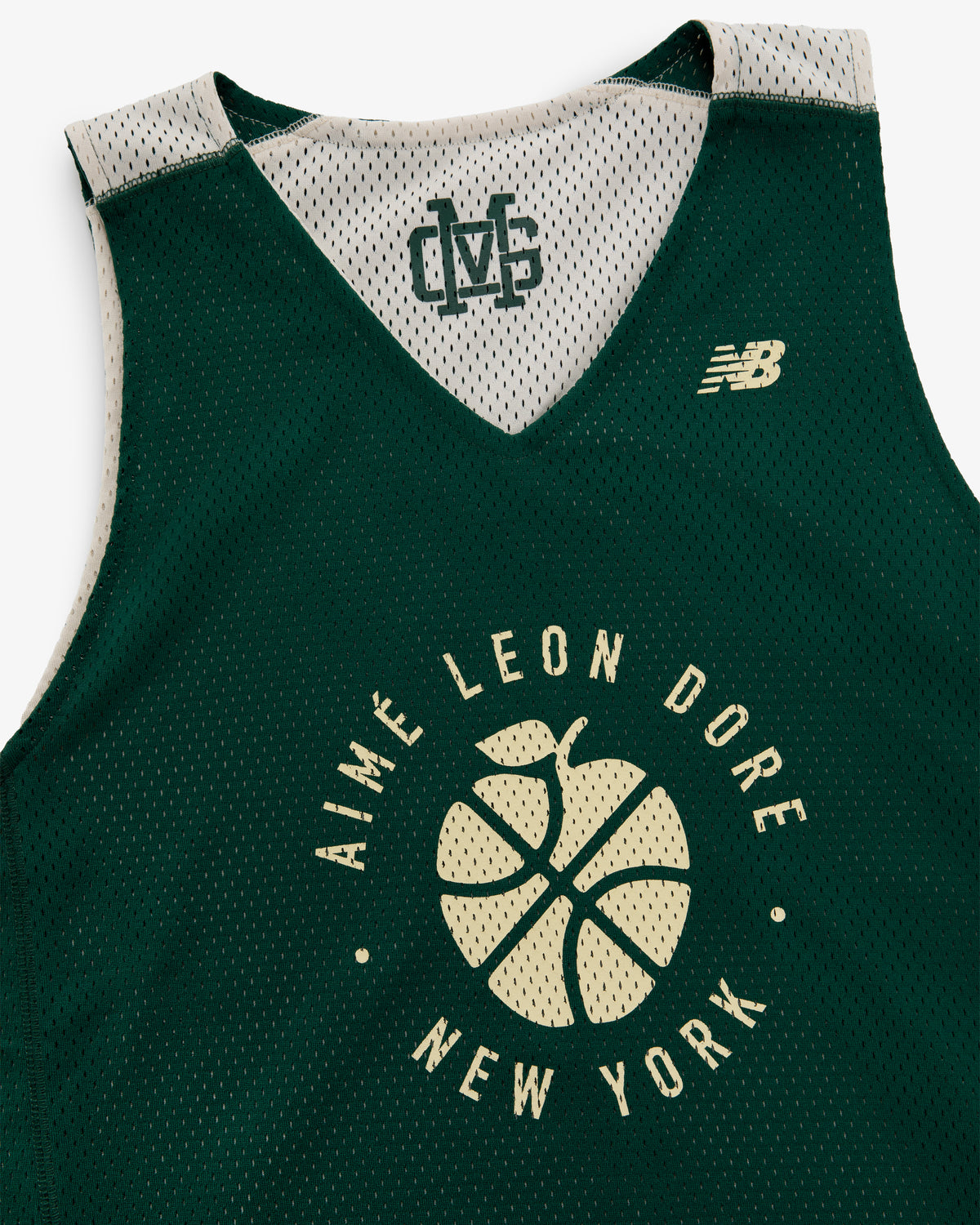 ALD / New Balance SONNY NY Reversible Jersey with Aime Leon Dore New York and basketball graphic on the front.