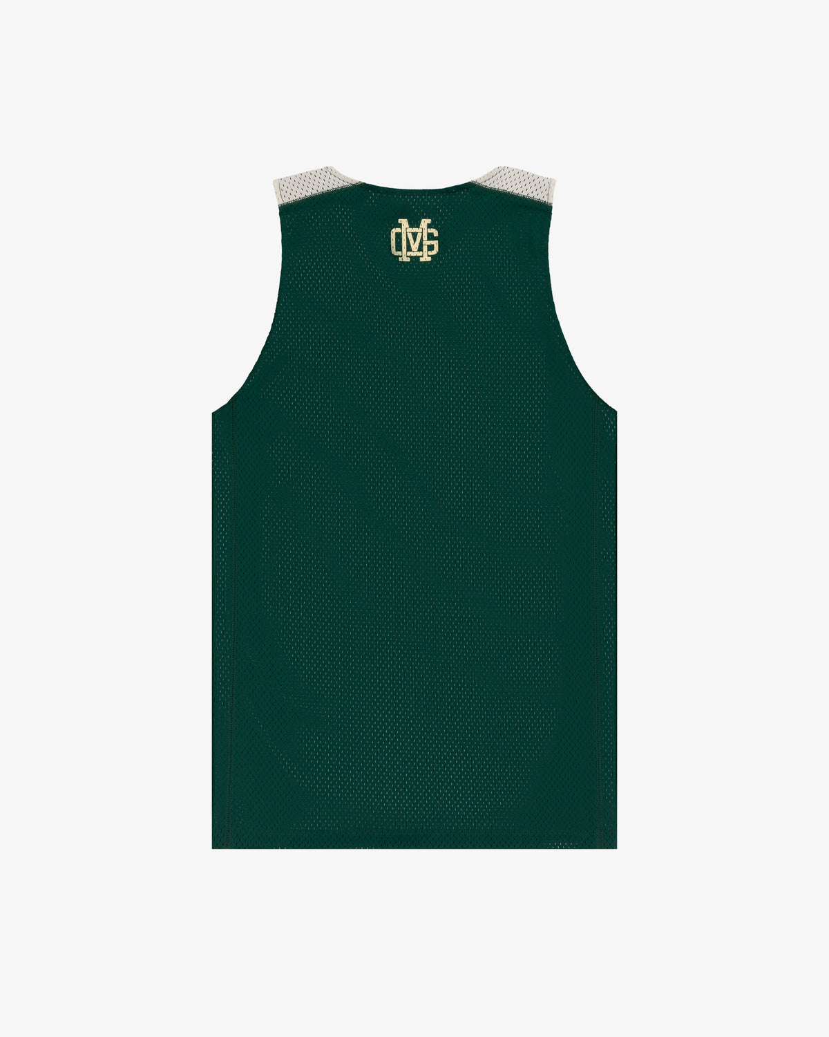 The ALD / New Balance SONNY NY Reversible Jersey in dark green with white trim and gold DVS logo on upper back.
