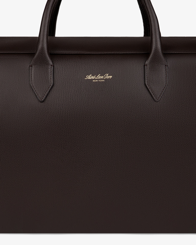 Full Grain   Leather Briefcase Duffle