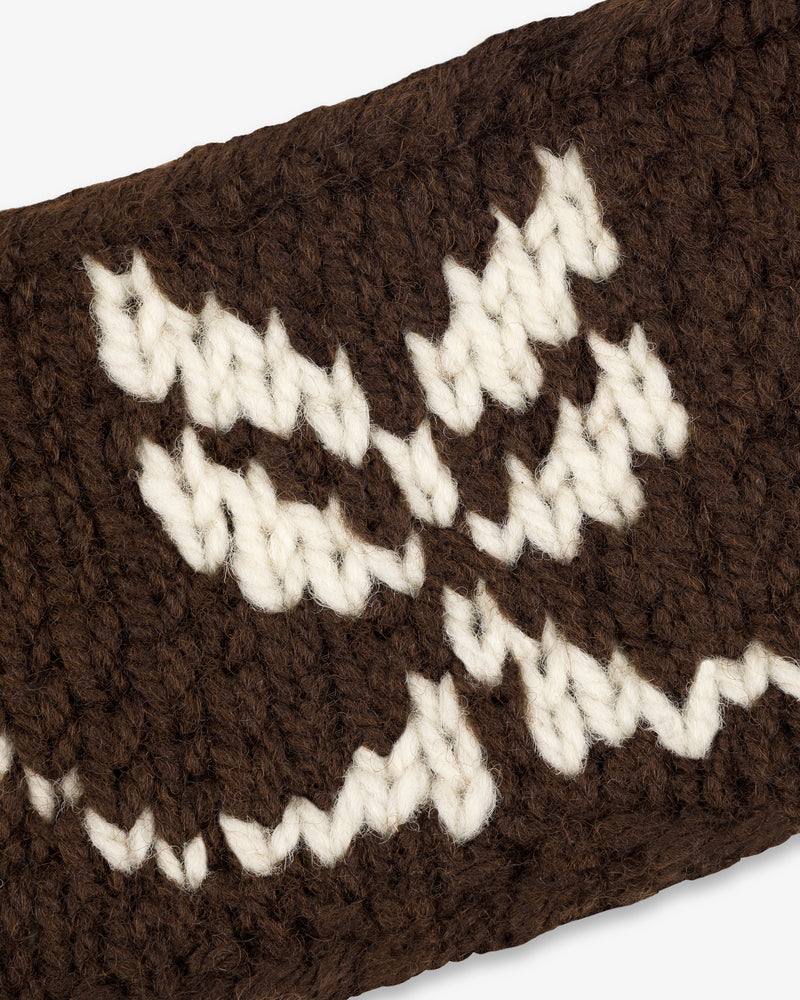 Hand Knit Jacquard Wool Headband