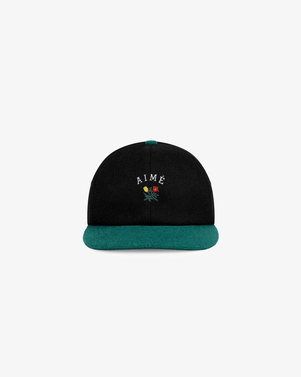 Wool Colorblock Crest Hat