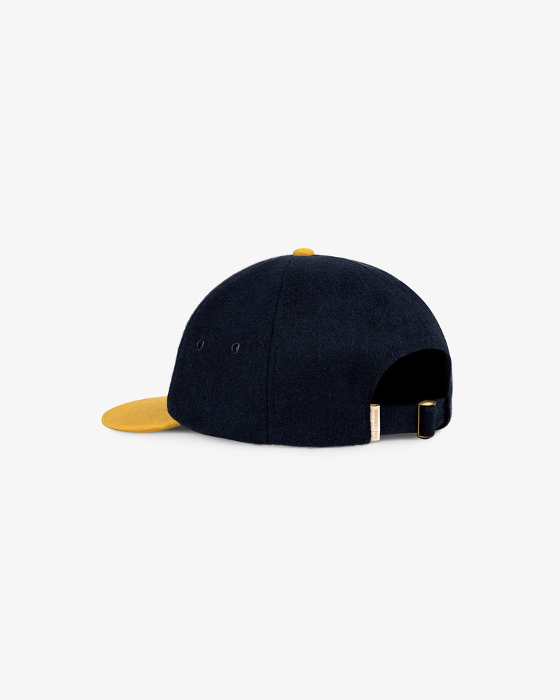 Wool Colorblock Crest Hat