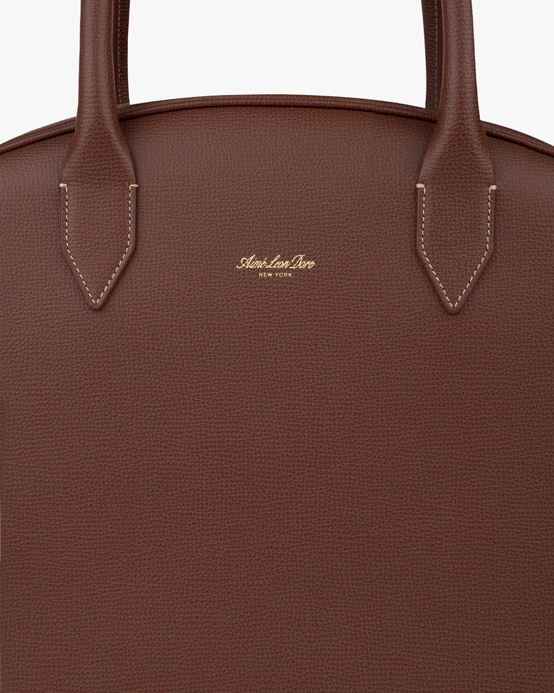 Full Grain Leather Crescent Shoulder Bag