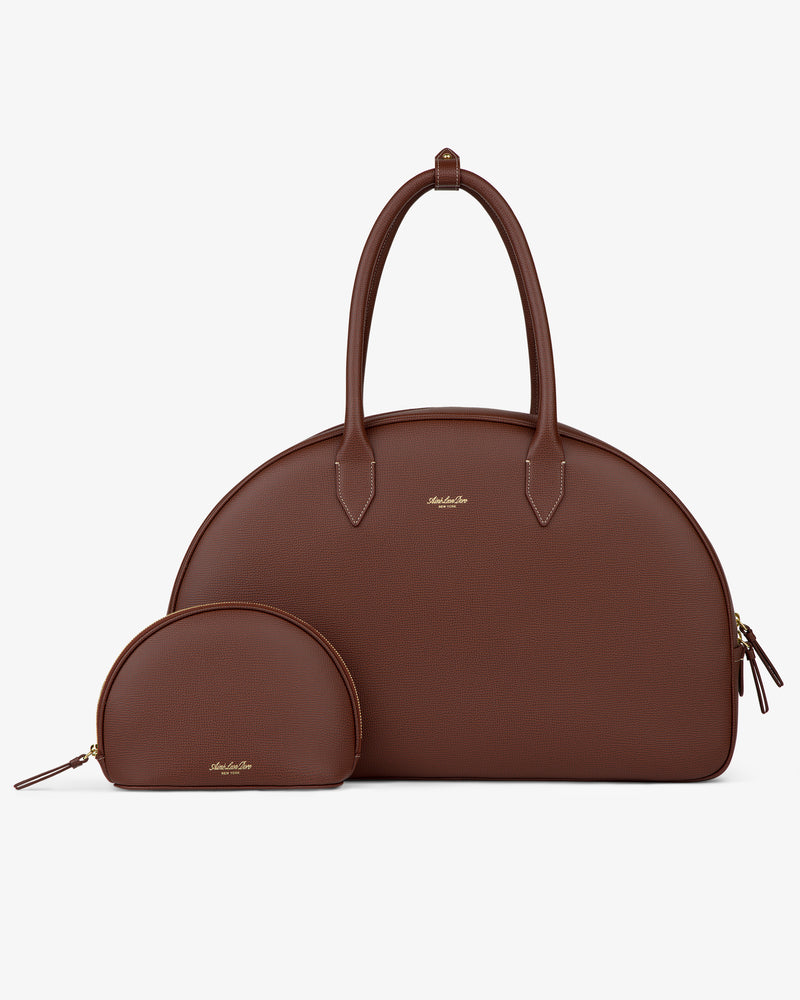 Full Grain Leather Crescent Shoulder Bag