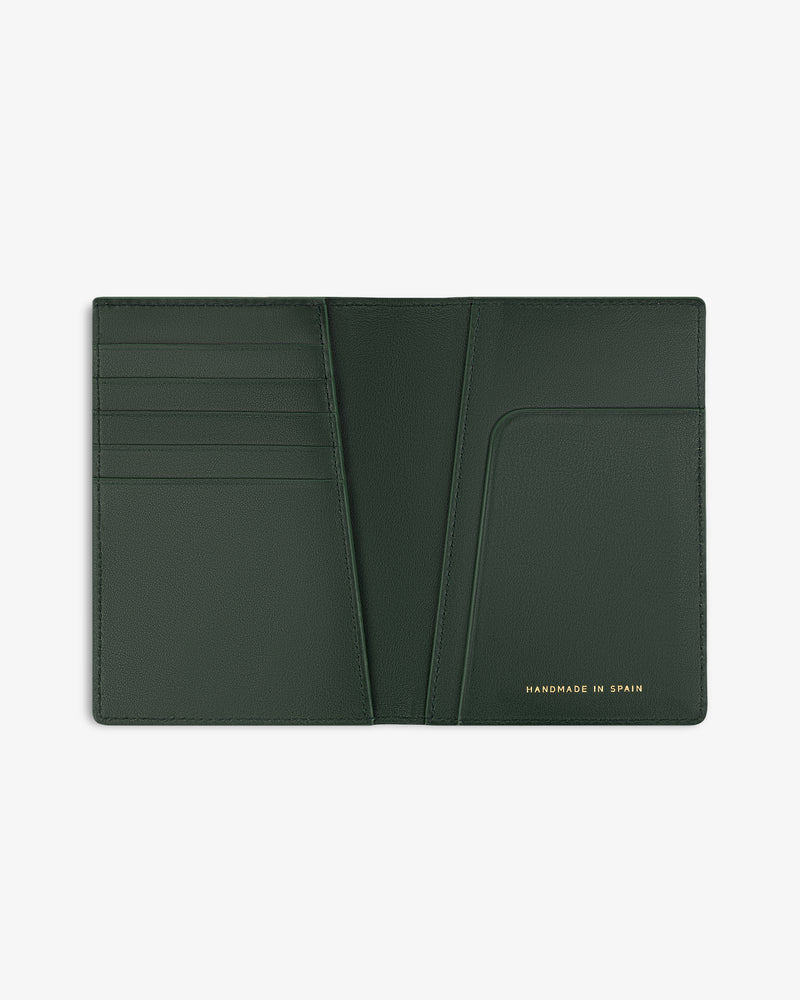 Croc-Embossed Leather Passport Holder