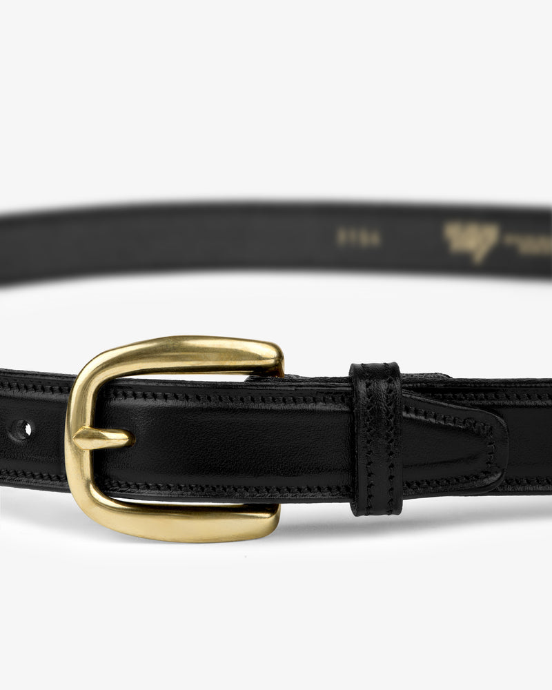 Saddle Stitch Leather Belt