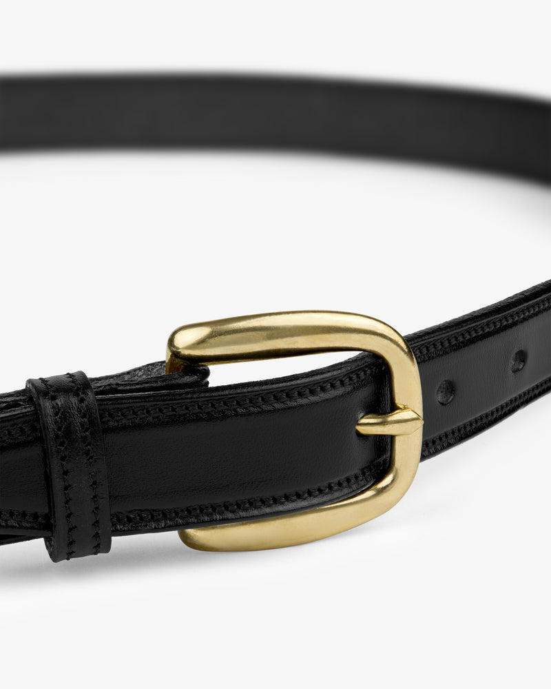 Saddle Stitch Leather Belt