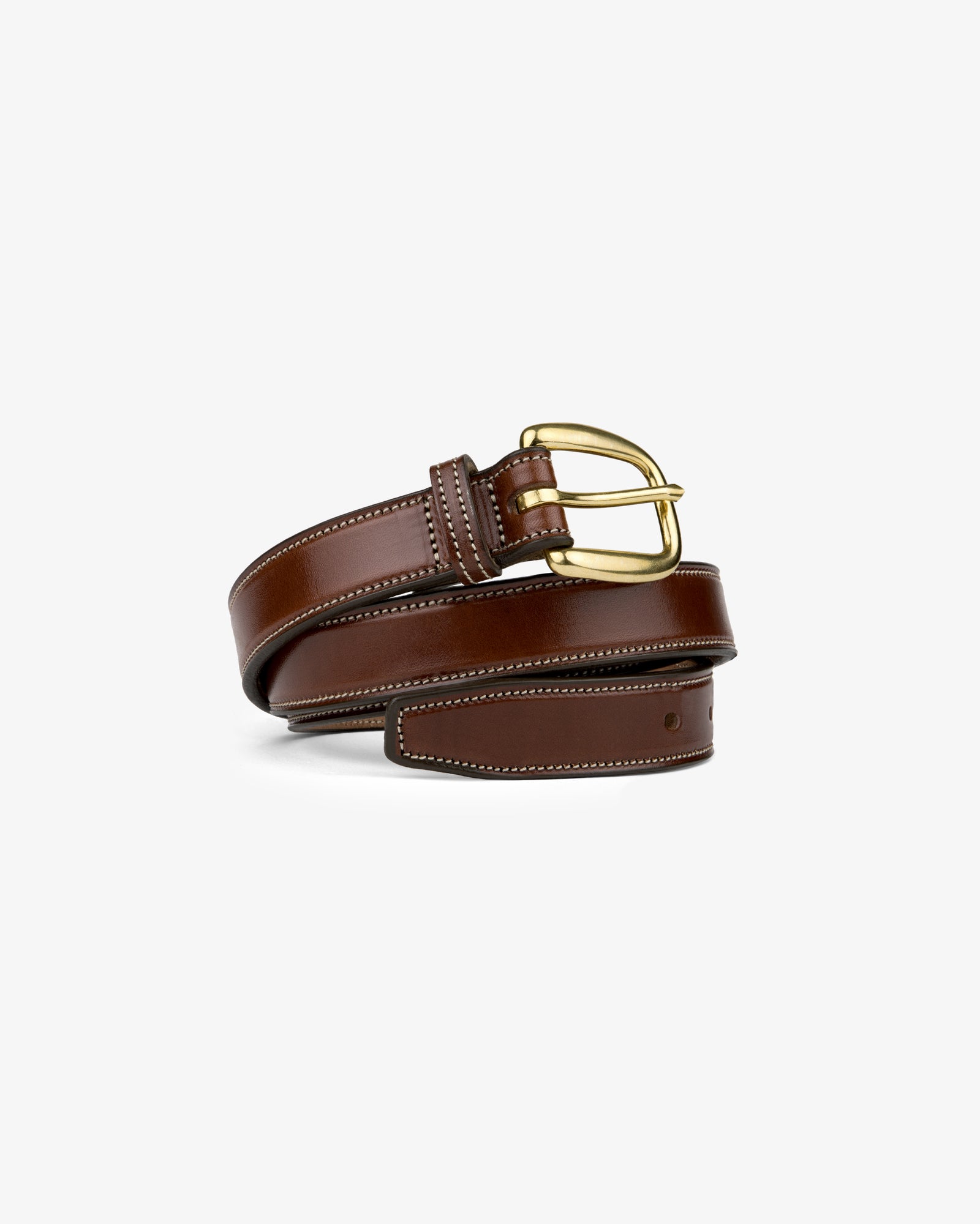 Saddle Stitch Leather Belt