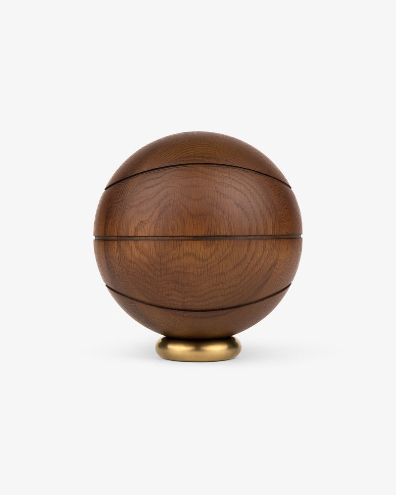 Wooden Basketball Decorative Object