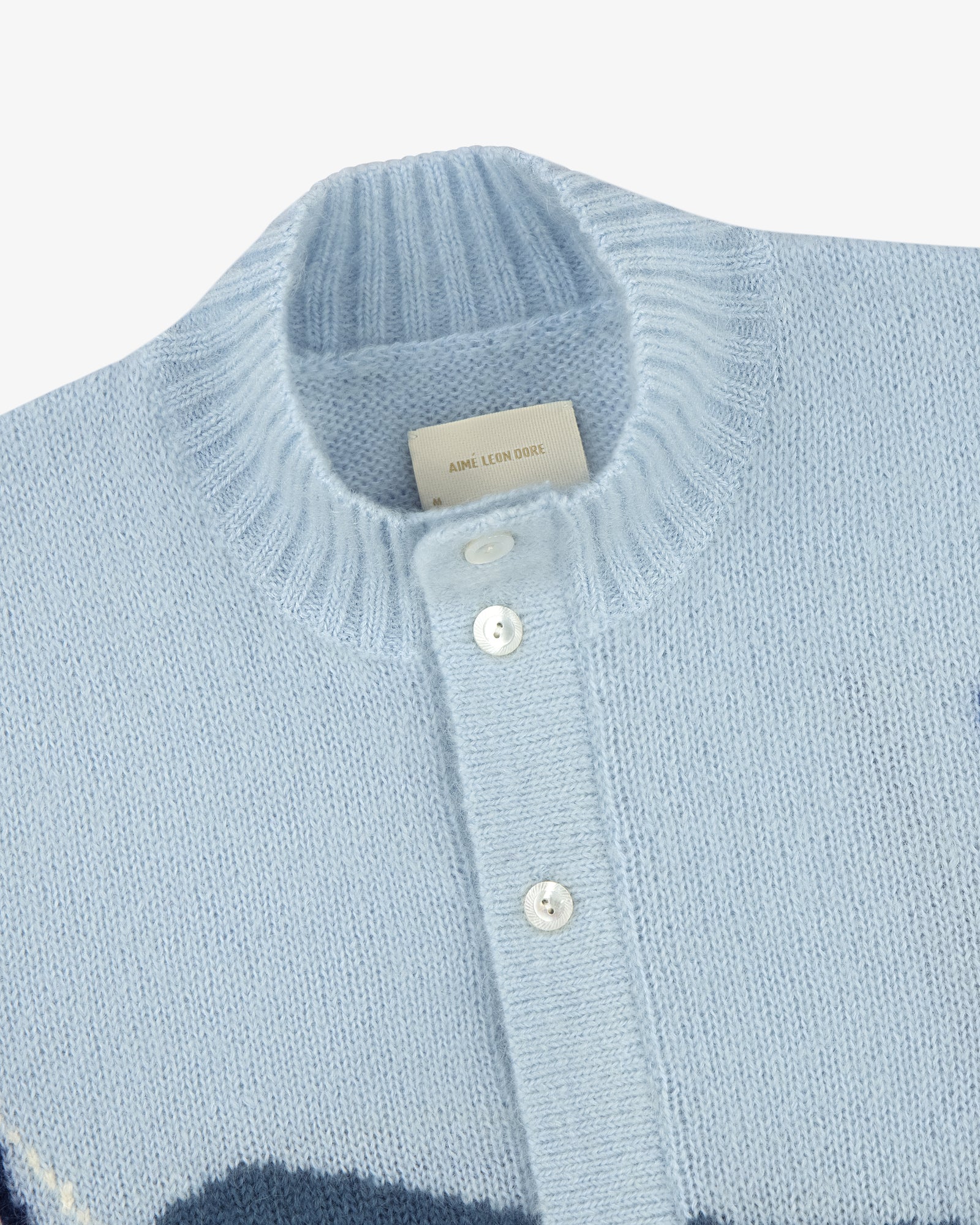 Seascape Intarsia Cardigan – Aimé Leon Dore