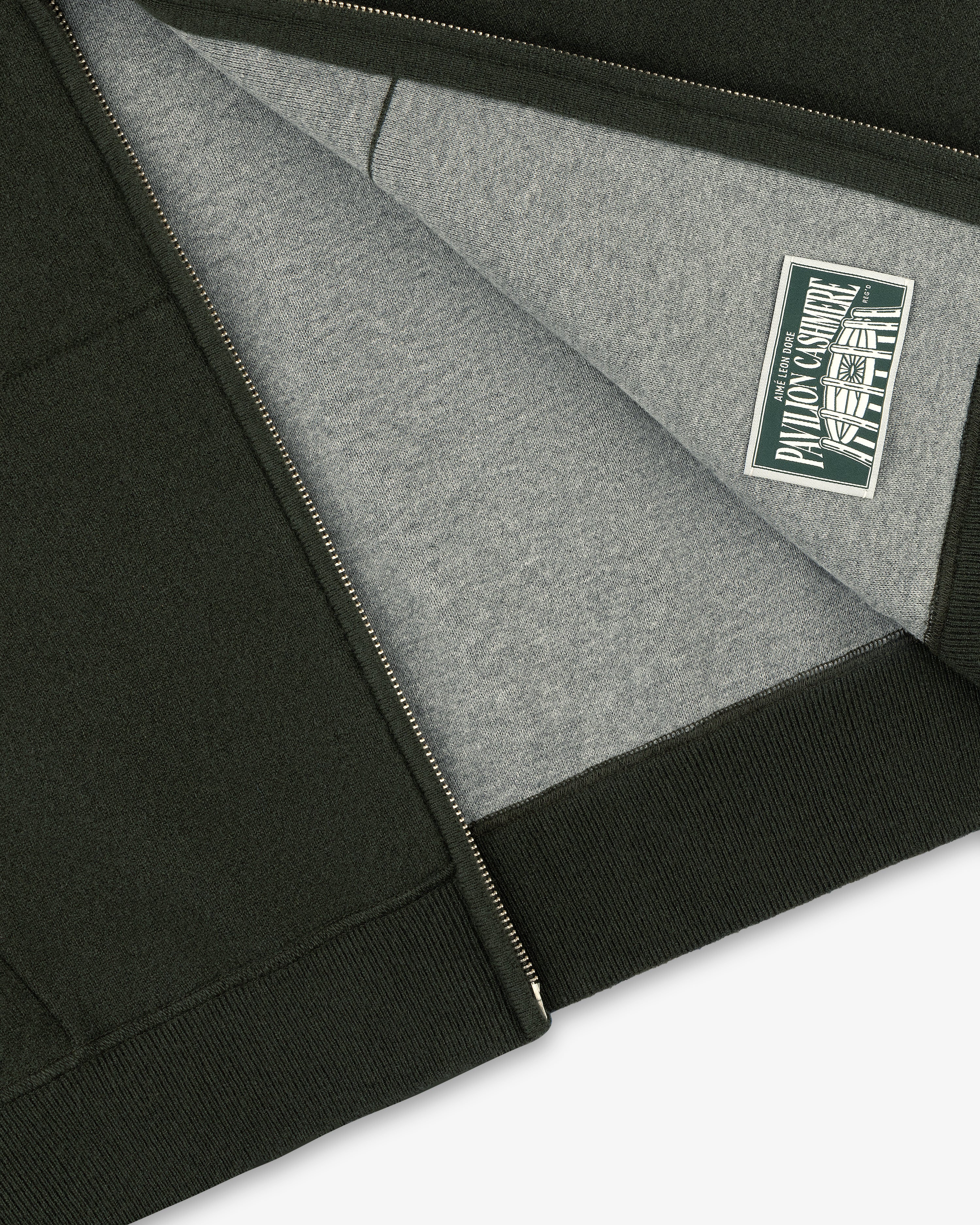 Full-Zip Pavilion Cashmere Hoodie