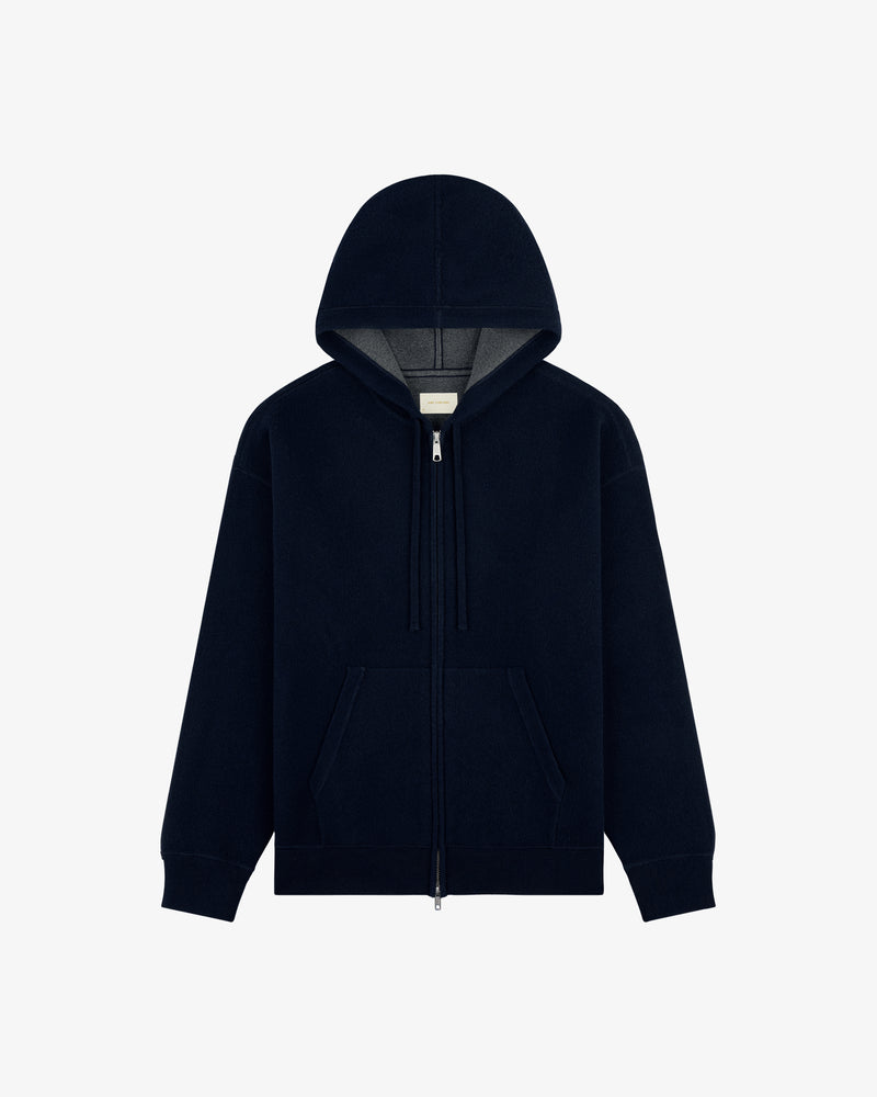 Full-Zip Pavilion Cashmere Hoodie
