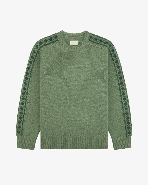 Jacquard Stripe Alpaca Sweater