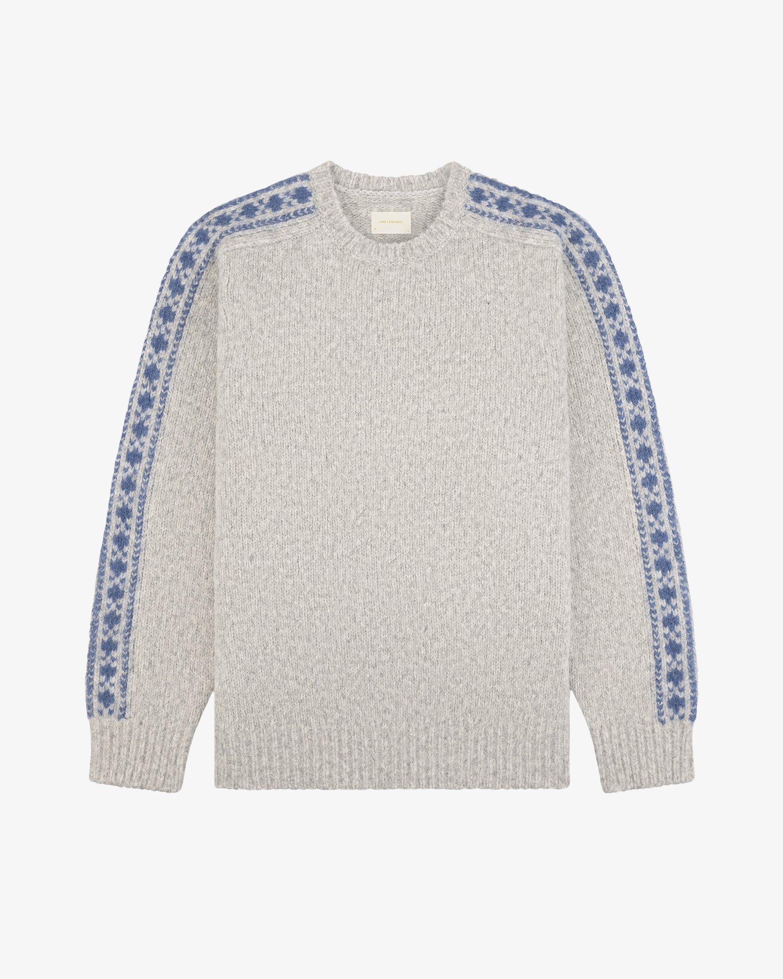 Jacquard Stripe Alpaca Sweater