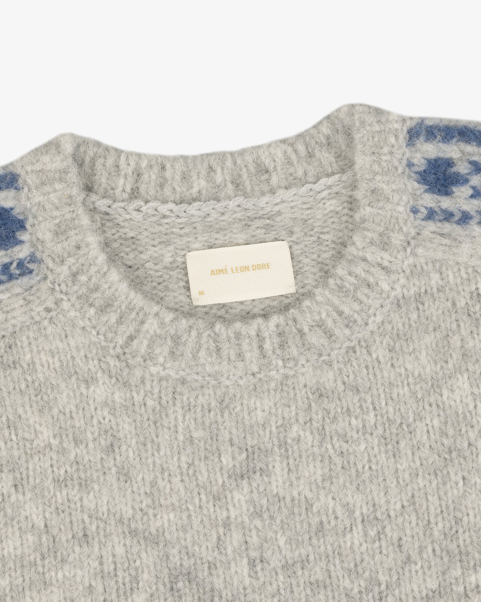 Jacquard Stripe Alpaca Sweater