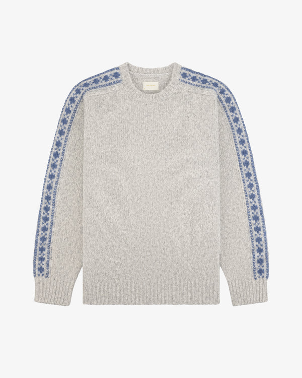 Jacquard Stripe Alpaca Sweater