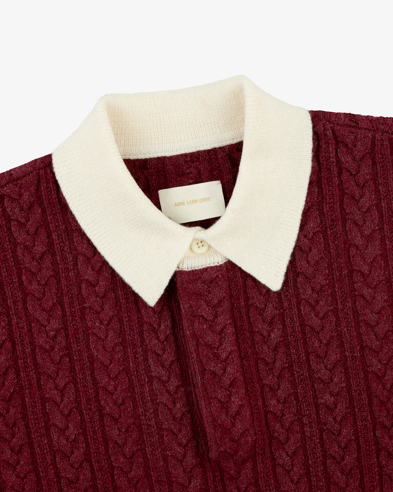 Collegiate Cable Knit Rugby
