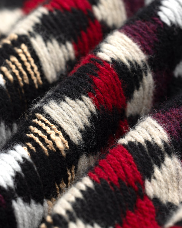 Wool Argyle Zip Vest