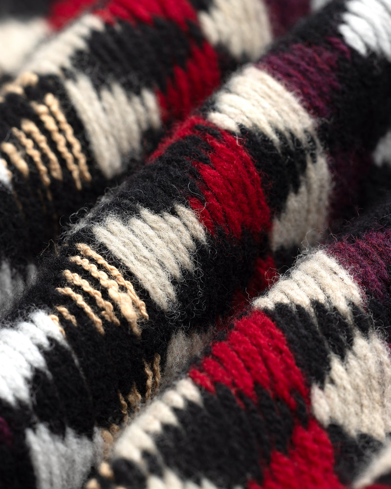 Wool Argyle Zip Vest