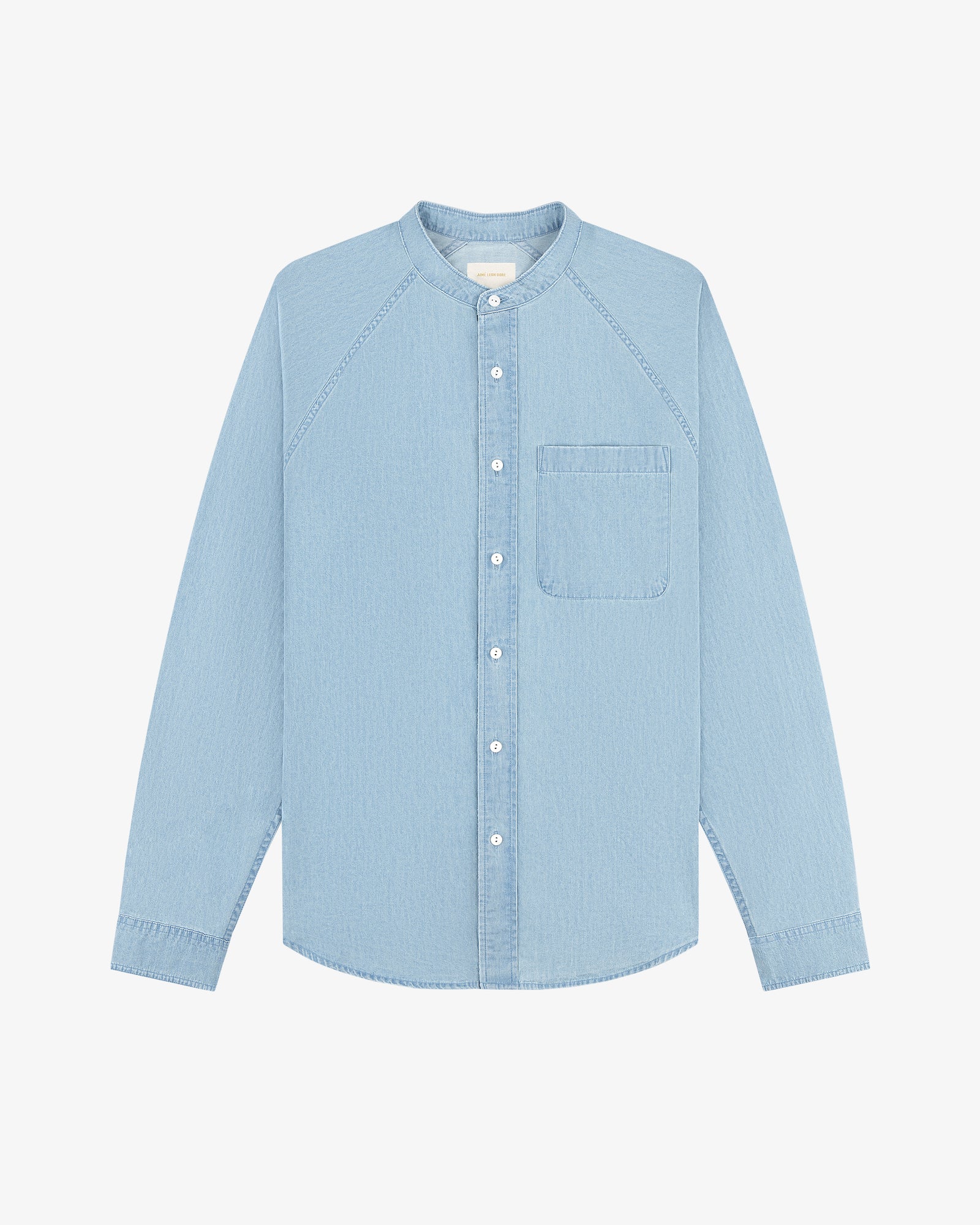 Denim Collarband Shirt