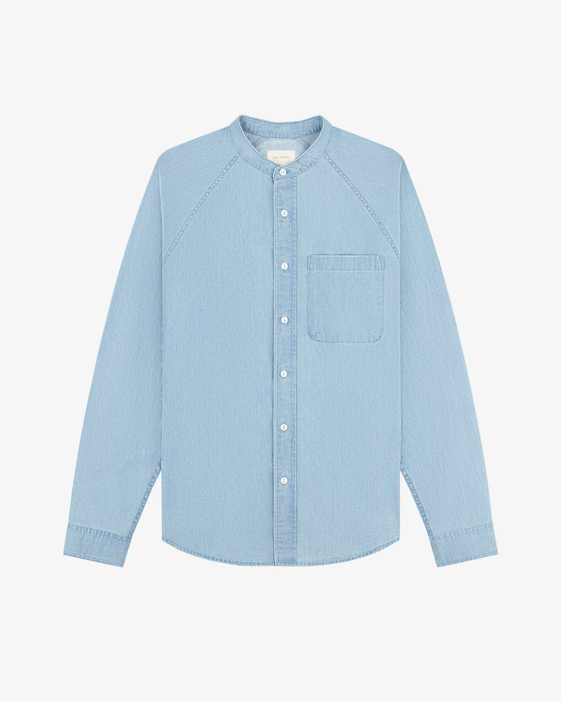 Denim Collarband Shirt
