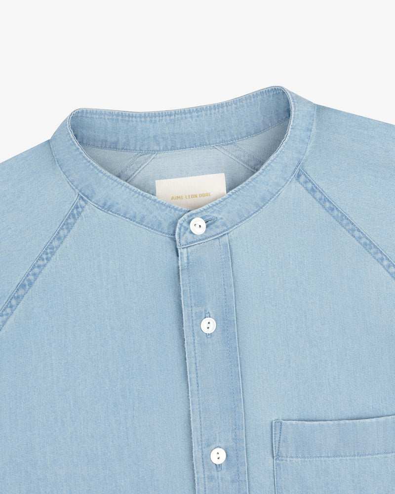 Denim Collarband Shirt
